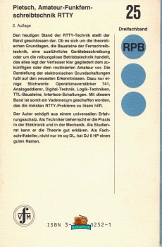 Amateur- Funkfernschreibtechnik RTTY - Hans-Joachim Pietsch DJ6HP - 1979