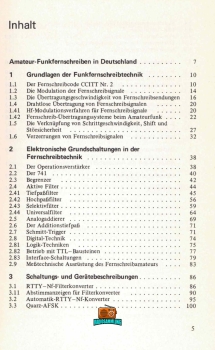 Amateur- Funkfernschreibtechnik RTTY - Hans-Joachim Pietsch DJ6HP - 1979