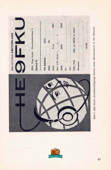 Betriebstechnik des Amateurfunks - Hans-Joachim Henske DL1JH - 1966 - QSL HE9FKU