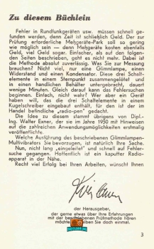 elektron Reihe BAND 3 - Fehler Finden leichtgemacht - eine Glimmlampe genügt - Wolf Bertram - 1958