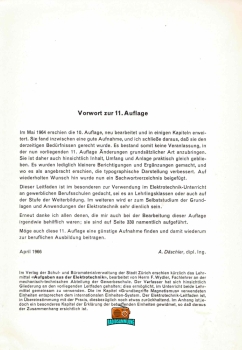 Elektrotechnik - Däschler A. - 11. Auflage - 1966