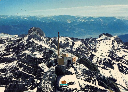 Flugaufnahme Säntis Bergstation