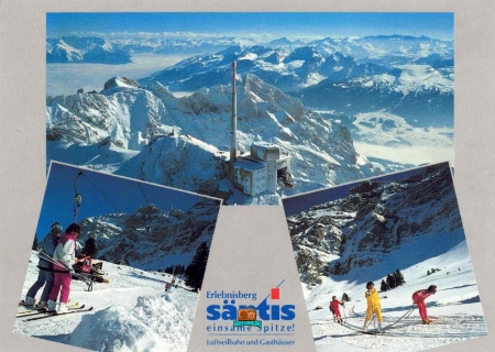 Säntis Bergstation mit Blick Toggenburg und Rheintal