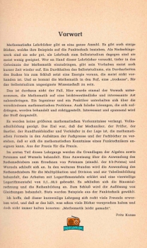 Funktechniker lernen Formelrechnen - Fritz Kunze - 1969