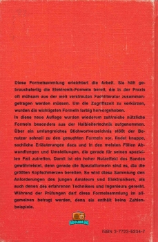 Grosse Elektronik- Formelsammlung - Georg Rose - 1976