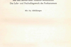 HANDBUCH FÜR DEN KURZWELLENAMATEUR - Helmut Bürkle - 1950