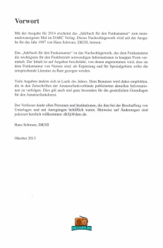 Jahrbuch für den Funkamateur - Hans Schwarz DK5JI - 2014