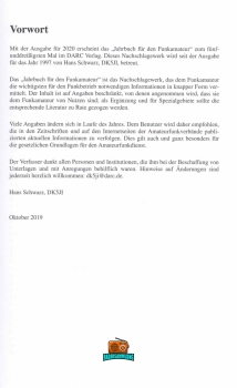 Jahrbuch für den Funkamateur - Hans Schwarz DK5JI - 2020