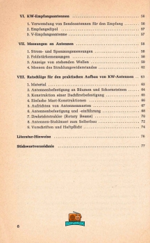 Kurzwellen-Amateurantennen für Sendung und Empfang - Werner Diefenbach DL3VD - 1966