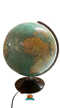 K+F - Leucht- Glas- Globus - Massstab 1:48000000 - 1952