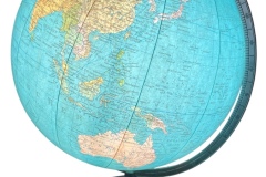 K+F - Leucht- Glas- Globus - Massstab 1:48000000 - 1952