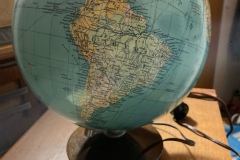 K+F - Leucht- Glas- Globus - Massstab 1:48000000 - 1952