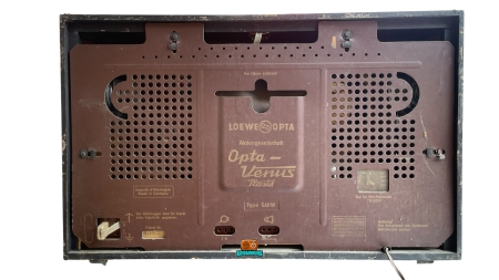 LOEWE OPTA Venus Plastik Typ 560 W - 1954 - ID4 - Vor der Grobreinigung ;-)