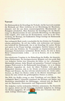 MATHEMATIK für technische Berufe - Erich Gasse - Band 1 - 17. Auflage - 1962