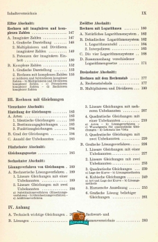 MATHEMATIK für technische Berufe - Erich Gasse - Band 1 - 17. Auflage - 1962