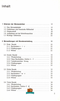 Morselehrgang für den Funkamateur - Werner W. Diefenbach DL3VD - 10. Auflage - 1978