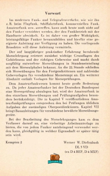 Morselehrgang - Werner W. Diefenbach DL3VD - 7. Auflage - 1966