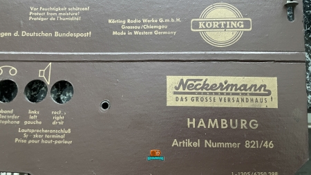 NECKERMANN KÖRTING HAMBURG - 1965