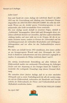 PHILIPS LEHRBRIEFE - Gustav Buscher - Band 2 - 5. Auflage - 1967