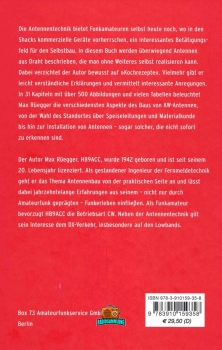 Praxisbuch Antennenbau - Antennentechnik leicht verständlich - Max Rüegger HB9ACC - 1. Auflage 2011