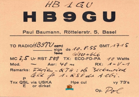QSL KARTE