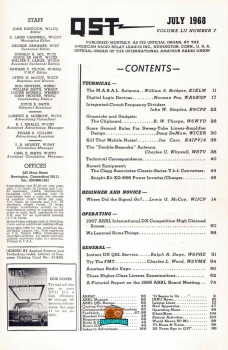 QST Vol. 52 No. 7 Juli 1968