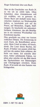 RADIO 24 - Die Geschichte des ersten freien Radios in der Schweiz - Roger Schawinski - 1982