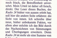 RADIO 24 - Die Geschichte des ersten freien Radios in der Schweiz - Roger Schawinski - 1982