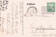 Radiostation Zürich 1925 - Diese Postkarte aus Berlin-Wilmersdorf vom 03.12.1925 enthält eine handschriftliche Nachricht und ist ein historisches Dokument der damaligen Radiogeschichte. Unterschrieben von William Schüff selber!
