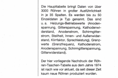 Röhren- Taschen- Tabelle - 14. Auflage - 1994