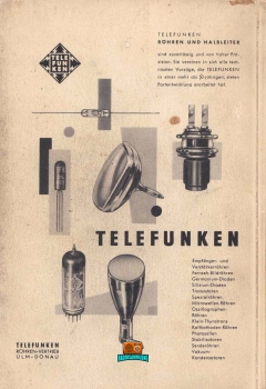 RÖHREN TASCHEN TABELLE - 8. Auflage - 1960