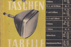 RÖHREN TASCHEN TABELLE - 8. Auflage - 1960