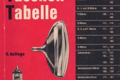 RÖHREN TASCHEN TABELLE - 9. Auflage - 1963