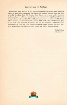 Sender-Baubuch für Kurzwellen-Amateure - H. F. Steinhauser - 10. Auflage - 1970