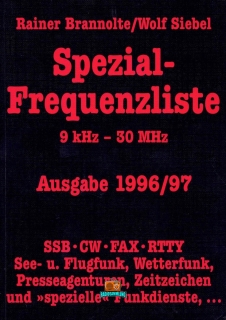 Spezial-Frequenzliste - 9 kHz - 30 MHz - 1996-97