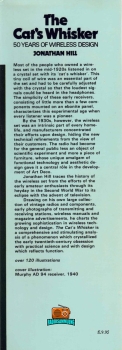 THE CAT`S WHISKER - 50 YEARS OF WIRELESS DESIGN - Jonathan Hill - 1978