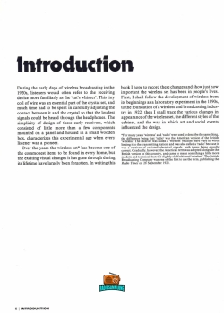 THE CAT`S WHISKER - 50 YEARS OF WIRELESS DESIGN - Jonathan Hill - 1978