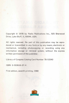 THE RADIO AMATEUR ANTENNA HANDBOOK - 1988