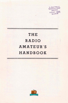 The radio amateurs handbook - Nr. 25 - ARRL - 1948