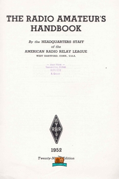 The radio amateurs handbook - Nr. 29 - ARRL - 1952