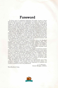 The radio amateurs handbook - Nr. 33 - ARRL - 1956