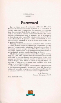 The radio amateurs handbook - Nr. 37 - ARRL - 1960