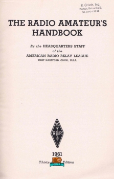 The radio amateurs handbook - Nr. 38 - ARRL - 1961