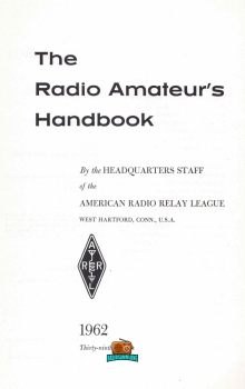 The radio amateurs handbook - Nr. 39 - ARRL - 1962