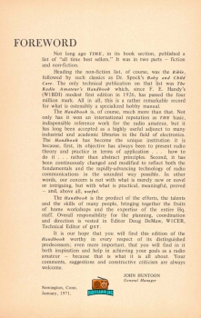 The Radio Amateurs Handbook - Nr. 48 - ARRL - 1971