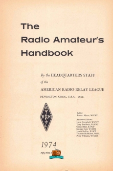 The Radio Amateurs Handbook - Nr. 51 - ARRL - 1974