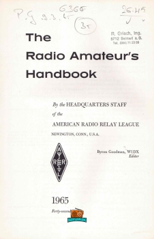 The radio amateurs handbook - 42 - ARRL - 1965