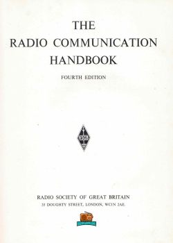 THE RADIO COMMUNICATION HANDBOOK - RSGB - 4. Auflage - 1972