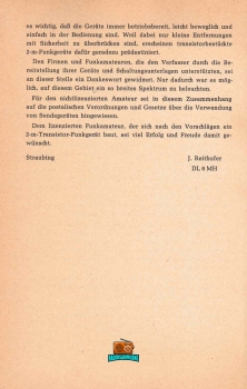 Transistor- Amateurfunkgeräte für das 2-m-Band - J. Reithofer DL6MH - 1969