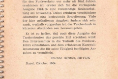 USKA-Jahrbuch - Etienne Héritier HB9DX - 1965
